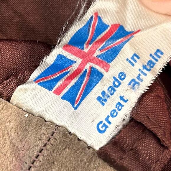 VINTAGE 70s Tissavel France Luxury Faux Fur Suede Made in Brittain Large - Picture 11 of 13